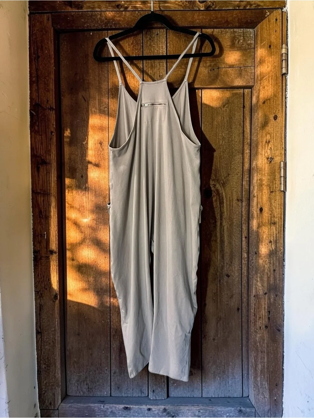 NWOT Free People FP Movement Hot Shot Onesie Taupe Slouchy Jumpsuit Boho Small - Picture 2 of 6